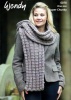 Knitting Pattern - Wendy 6078 - Harris Super Chunky - Scarf, Neck Warmer and Mittens